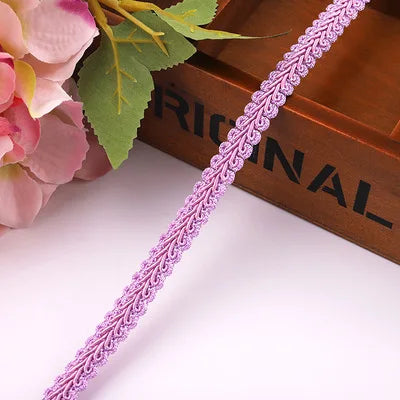 10yard Lace Trim Ribbon Gold Silver Centipede Braided Lace DIY Craft Sewing Accessories Wedding Xmas Decor Fabric Curve Lace