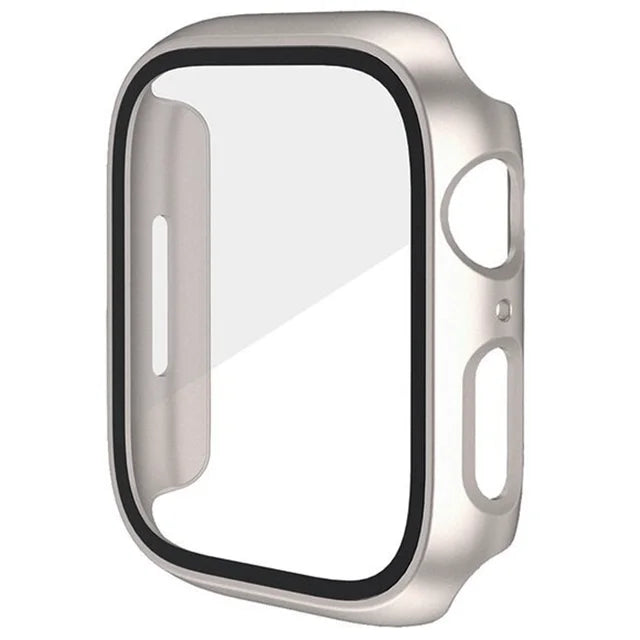 Glass+Cover For Apple Watch Case 11 10 9 8 7 6 SE 5 Accessorie Screen Protector Apple iWatch Serie 44mm 40mm 41mm 45mm 42mm 4