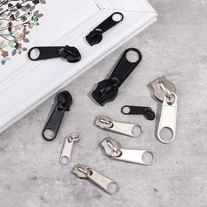Zipper Head Zipper Repair Kit Easy Fix Zipper Slider Head Puller Closure Universal Replacement Broken Wearable 3# 5# 8# 10#