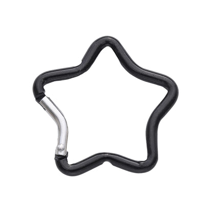1 Pc Carabiner Rock Aluminum Mountain Buckle Star/Heart/D/Bone Shape Locking Clasp Keychain Multifunction Tools Jewelry Findi