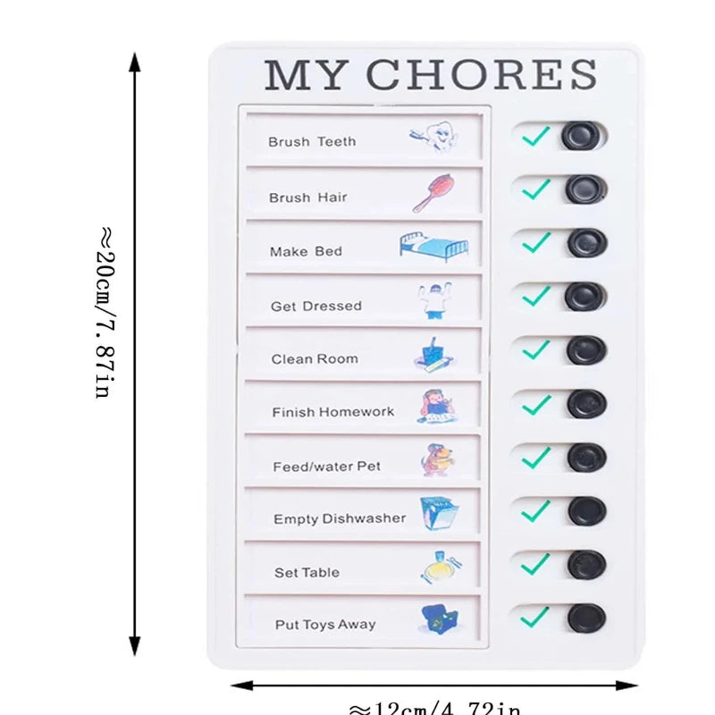 1PCS Bview Art 10 Blank Sheets of Paper to do List Board Memo List Board for Adults and Children for Planning Reminders