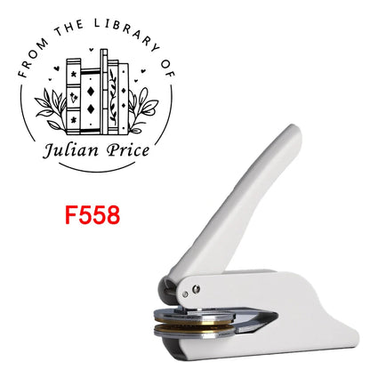 Custom Embosser Stamp,From the Library Embosser,Personalized Book Embosser Stamps,Custom Logo,Magic School,Gift for Book Love