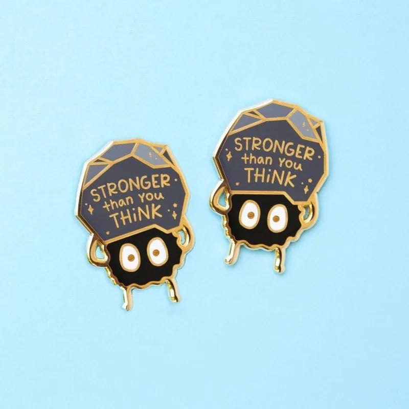 Stronger Than You Think Hard Enamel Pins Fashion Medals Ant Brooch Metal Lapel Pin Badge Backpack Accessories Jewelry Gift 20