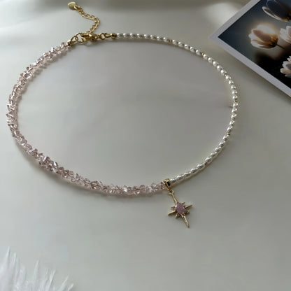 New Irregular Choker Vintage Tassels Zircon Heart Pendant Necklace For Women Female Geometric Baroque Transparent Crystal Cha