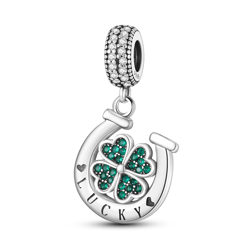 2026 Charms Bead 925 Sterling Silver Pink Butterfly Luminous Firefly Dangle Fit Bangle Bracelet Necklace DIY Jewelry - KTC266