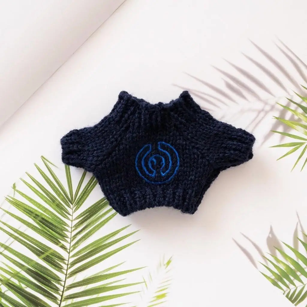 17cm Cute Mini Plush Doll'S Clothes Outfit Accessories For Korea Kpop Exo Labubu Idol Dolls Christmas Knitted Sweater Kid Gif