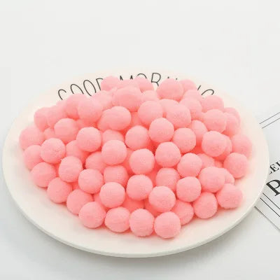 Pompoms 8/10/15/20/25/30mm Soft Pompons Colorful Fluffy Plush Craft DIY Pom Pom Fur Ball Pon Pon Home Decoration Kids Toys 10