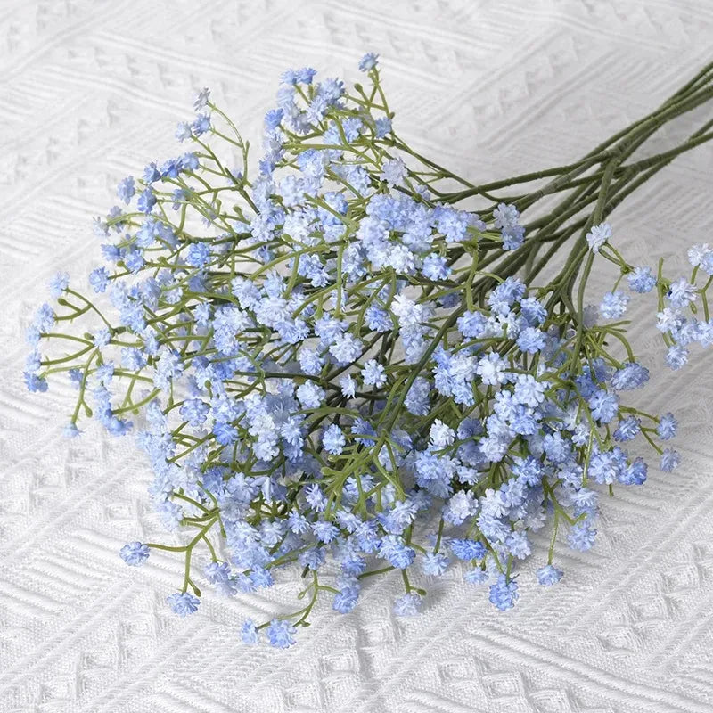 Artificial Plastics Gypsophila Flower Outdoor Garden Party Courtyard Home Vases Table Wedding Bridal Bouquet DIY Gifts Access