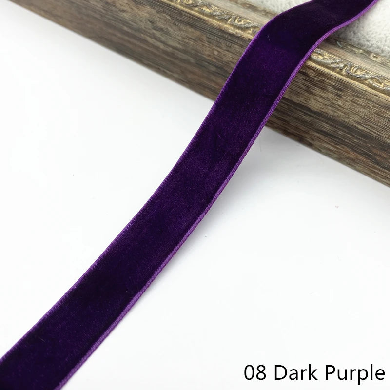 6-38mm Velvet Ribbon Wedding Party Decoration Handmade Gift Wrapping Hair Bowknot DIY Christmas #RoLi03
