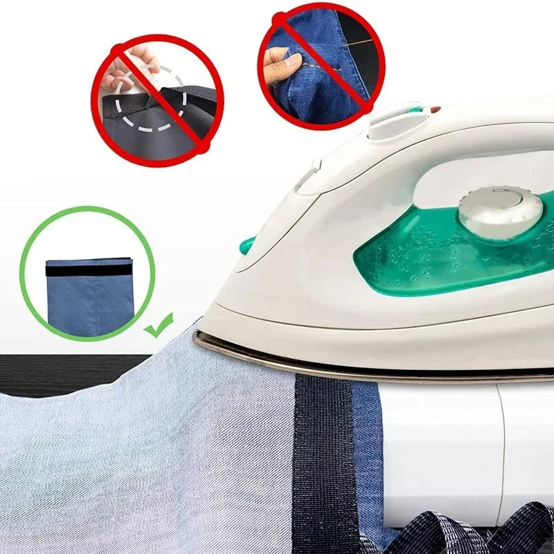 1-5M Self-Adhesive Pants Hem Paste Tape Trouser Edge Paste Iron-on Pant Shorten Repair Jean Hemming Tape For DIY Sewing Fabri
