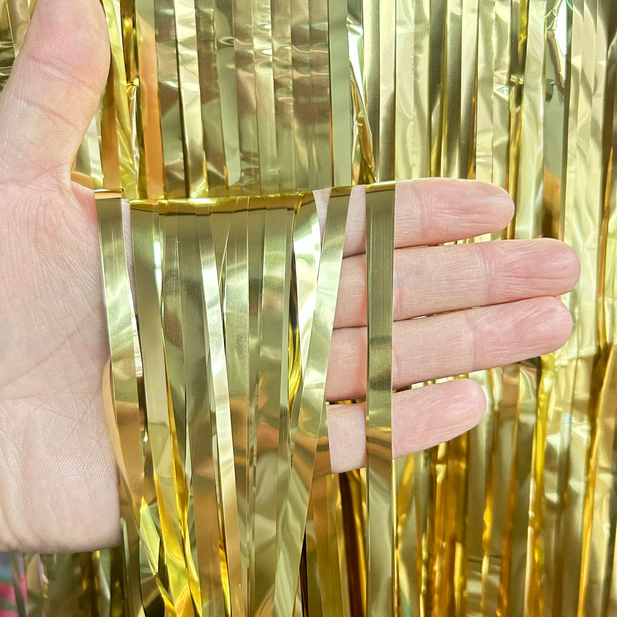 as a Party Metallic Tinsel Foil Fringe Curtains Backdrop for Birthday New Year Eve Party Photo Wedding Baby Shower Decor - li