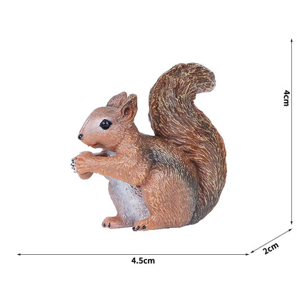 Simulation Wild Animal Model Wolf Monkey Fox Pangolin Squirrel Chinchilla Donkey Sloth Realistic Animal Figures Toys For Kids