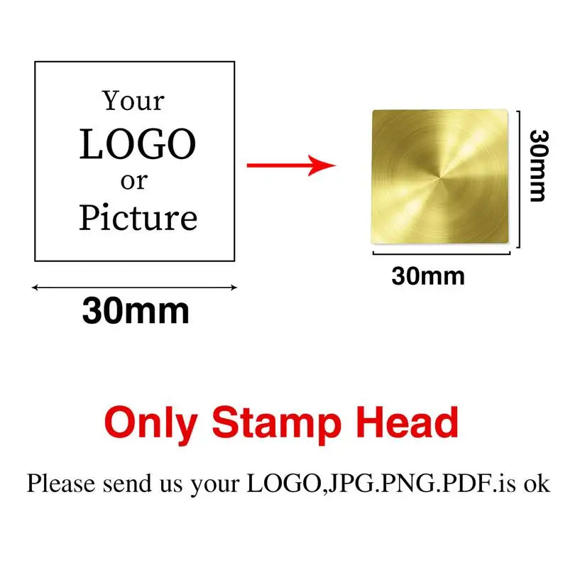 Custom Stamps Personalized Logo Metal Stamps Custom Wax Seals Stamps Customize Your Own Logo Gift Stamps Invitation Stamps - 