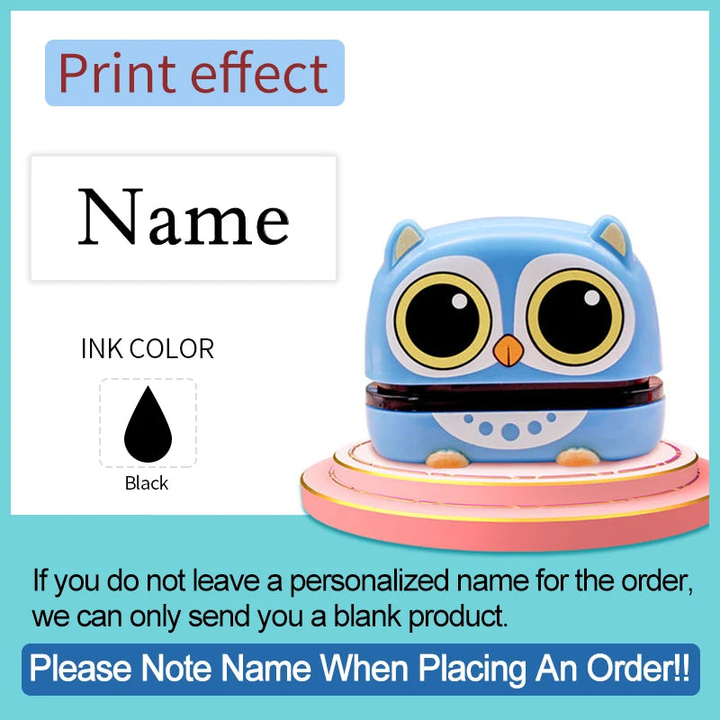 Personalized Name Stamp Set - Custom Waterproof Seal for Organizing Clothes,Shoe,School Supplies,Durable Back To School Gift