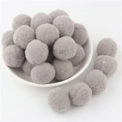 Soft Pompom Fluffy Pompones Plush Craft Pom Poms Ball Furball mini 8mm to 30mm Pompon Christmas Decoration Kids Toys crafts -