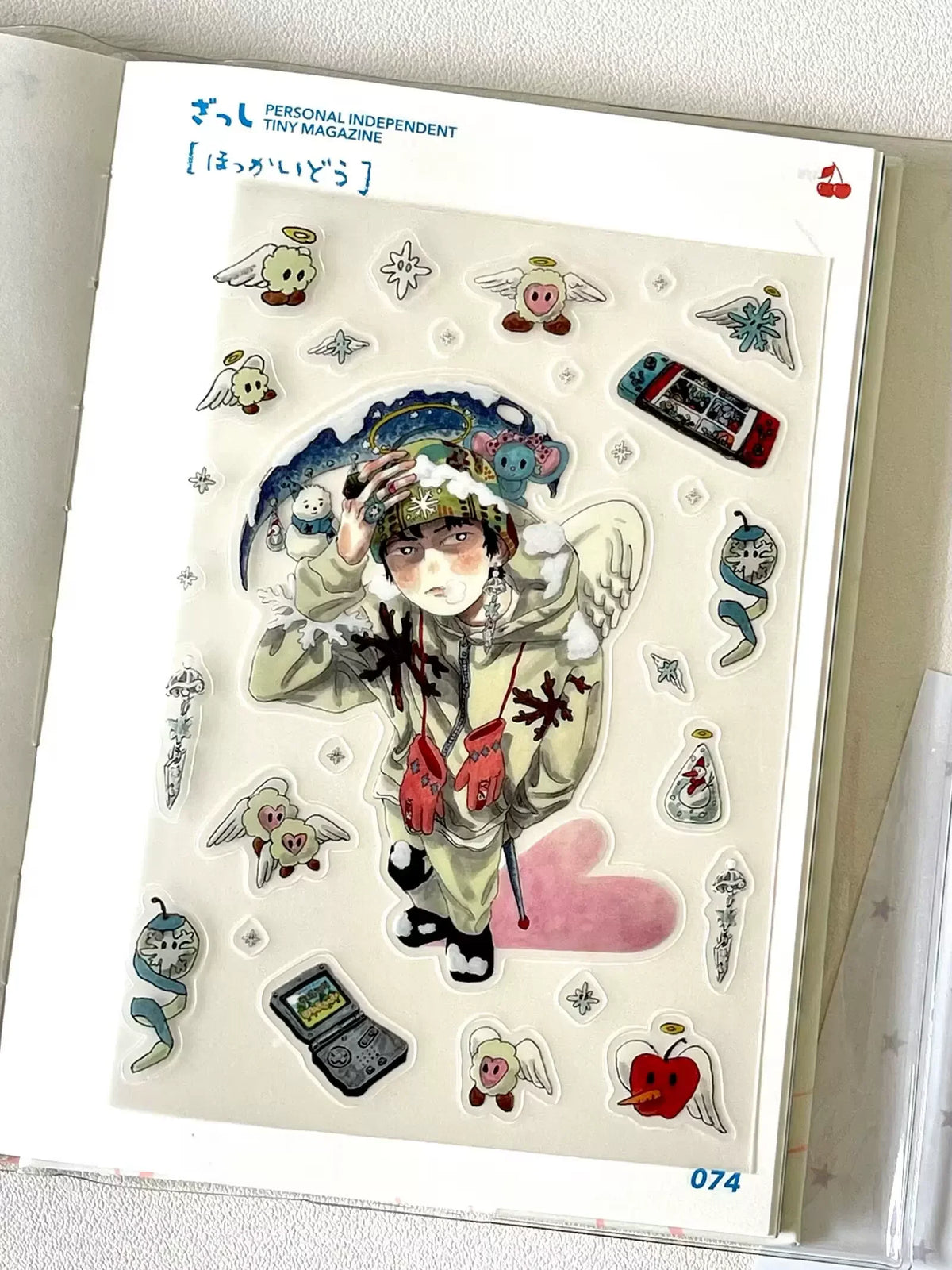 Exquisite Hand-Drawn Dreamcore Stickers Retro Comic Character Design, Rare Craft Materials for Scrapbooking & DIY Art