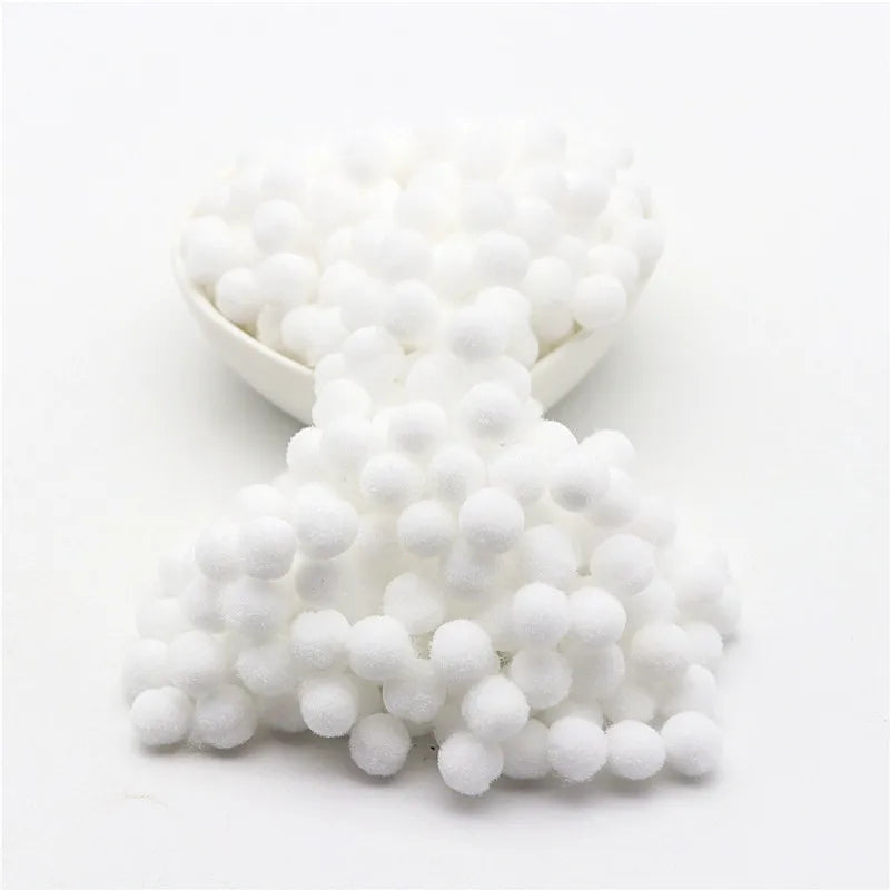 15g Fluffy Soft Pompom 8 Mm 10 Mm 15 Mm 20 Mm 25 Mm 30 Mm Plush Pompom DIY Home Decoration Crafts Toys - 16 / 8mm 15g