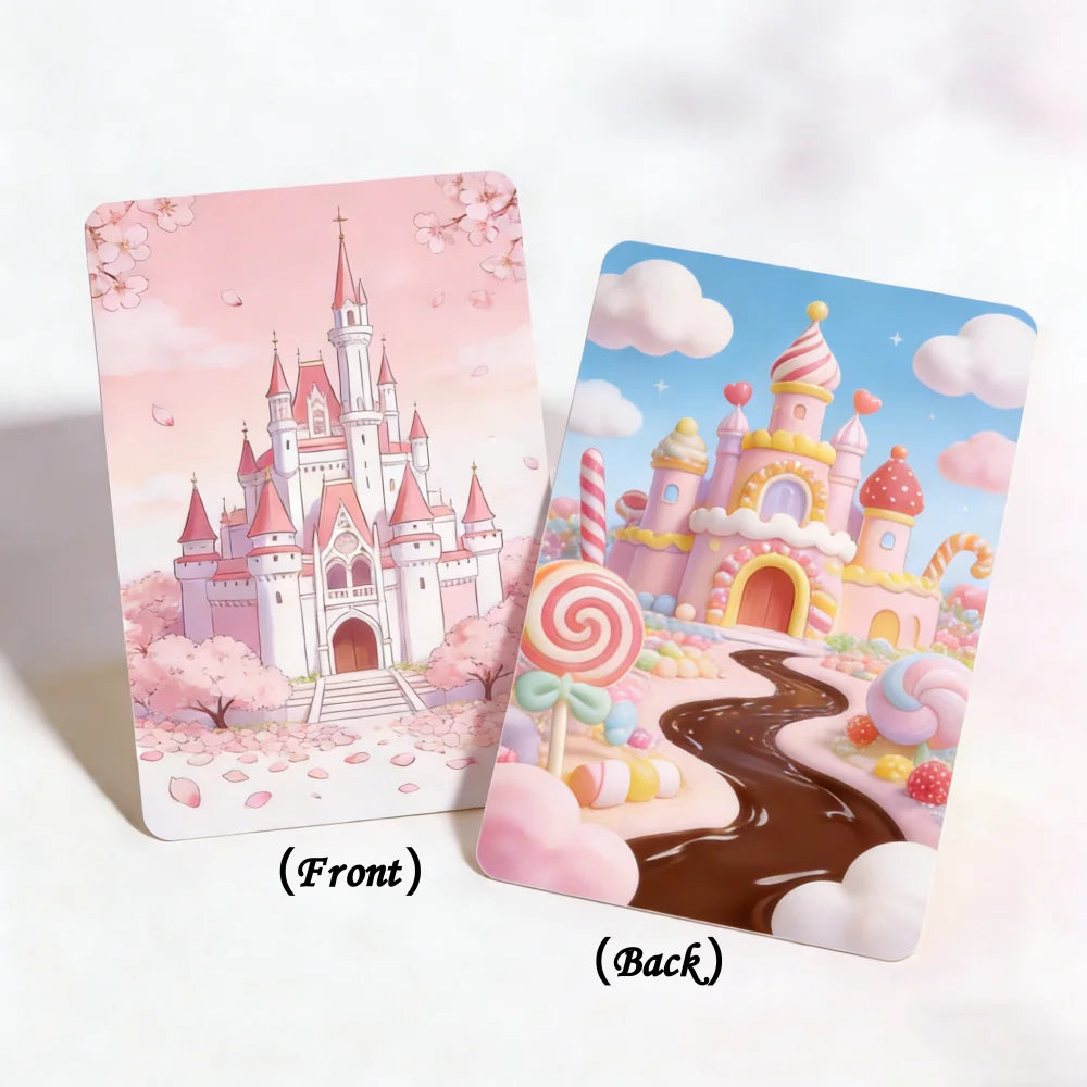 Custom Double-Sided Aluminum Metal Cards Uv Printed Personalized Character Scenic Pet Credit Styles Unique Souvenir Gift Opti