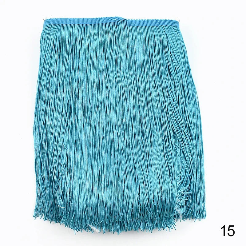 Lace Trim Fringe Tassels 2/5/10M, 30cm Long, For Curtain, Sewing, DIY Accessories - 15 / 30cm-5Yards