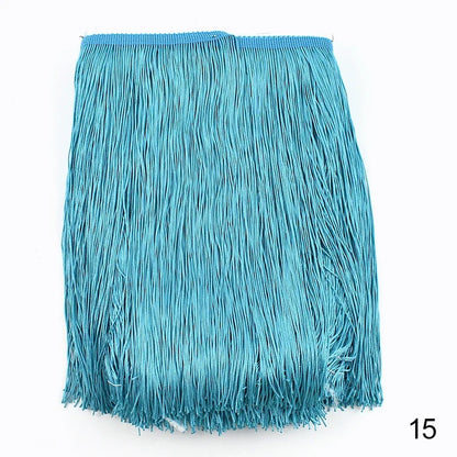 Lace Trim Fringe Tassels 2/5/10M, 30cm Long, For Curtain, Sewing, DIY Accessories - 15 / 30cm-5Yards