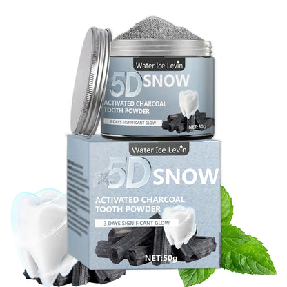Bamboo Charcoal Teeth Whitening Powder - Natural Whitening and Deep Cleaning for Men and Women, Freshens Breath, Daily Use To