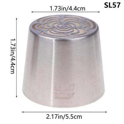 1Pc Stainless Steel Russian Piping Tips Christmas Cake Icing Frosting Nozzles For Cupcake Decoration DIY Kitchen Baking Tool