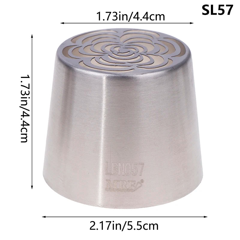 1Pc Stainless Steel Russian Piping Tips Christmas Cake Icing Frosting Nozzles For Cupcake Decoration DIY Kitchen Baking Tool 
