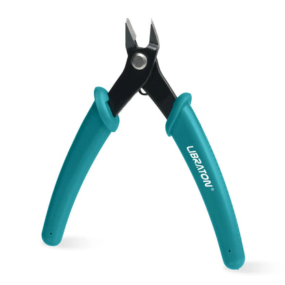 LIBRATON Micro Wire Cutter Precision Electronics Flush Cutter and Side Cutting Pliers Clean Cut for Model Jewelry Model Kits 
