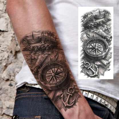 1 Sheet Bless Belief Faith Engraved Temporary Tattoos Family Love Tatoos Waterproof Realistic Fake Tattoo Stickers Long Lasti