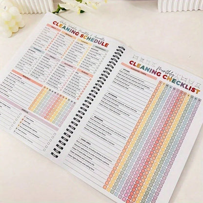 ADHD Cleaning Planner Bundle – Includes Home Cleaning Schedule, Weekly, Monthly, Year-Round Cleanliness Tips, Family Chore Ch