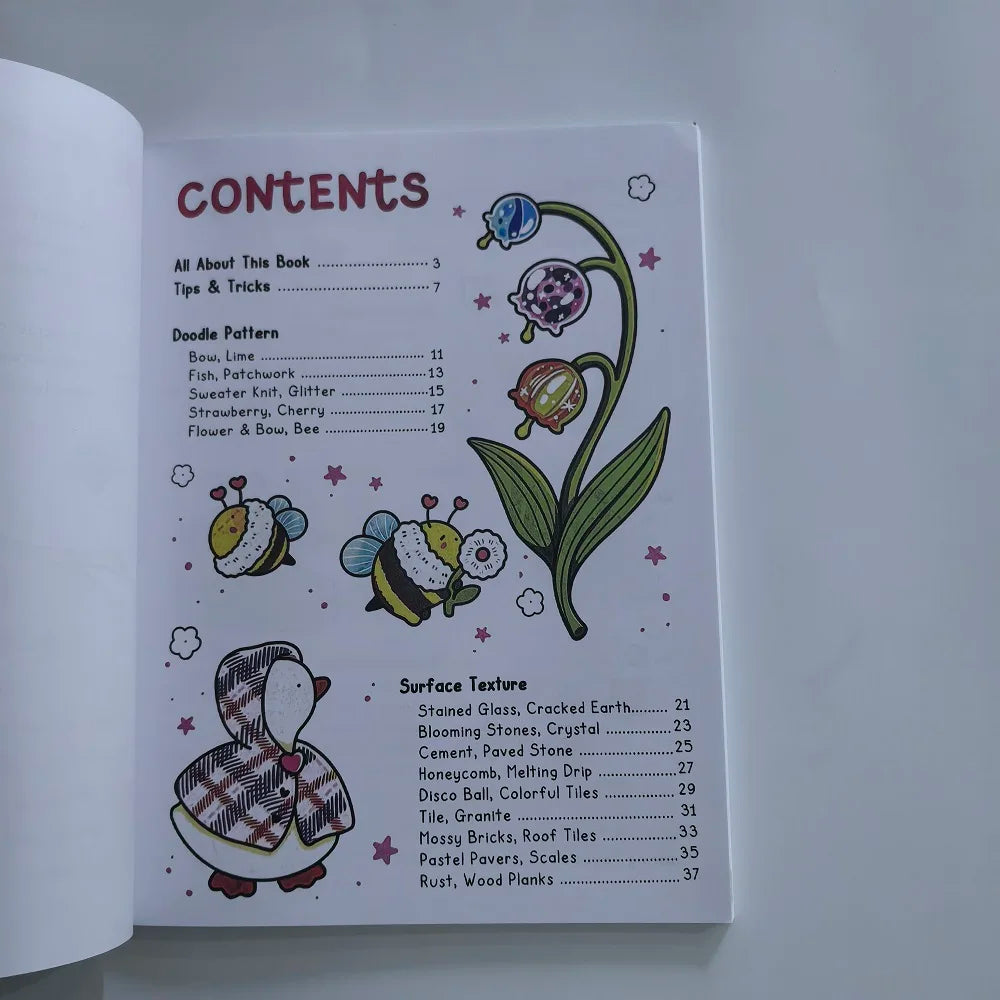 Coloring Book for Adults/Kids - How to Draw Patterns: Easy and Fun Step-by-Step Guide for Unique Creations,Cultivate imaginat