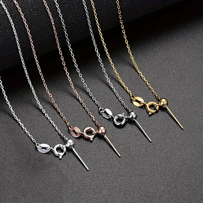 Adjustable Lariat Chain Necklace, Thin Stainless Steel Slide Chain for DIY Pendant Making, Multi-Color Available