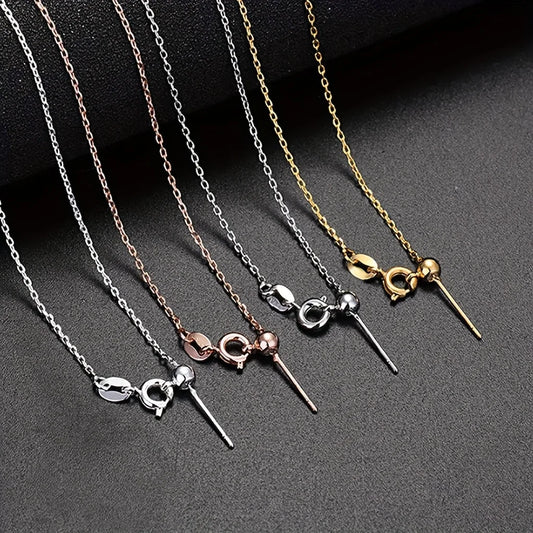 Adjustable Lariat Chain Necklace, Thin Stainless Steel Slide Chain for DIY Pendant Making, Multi-Color Available