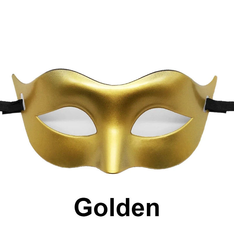 Women Man Sexy Gentleman Masquerade Mask Prom Mask Halloween Party Props Black White Retro Mask Plastic Half Face Cosplay Mas