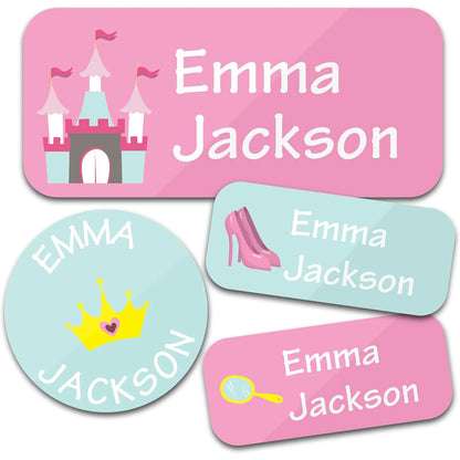 TREES 140PCS Custom Waterproof Name tags Stickers ,cartoon style, nakrjki na ubrania imie，autocollants personnalisés prenom, 