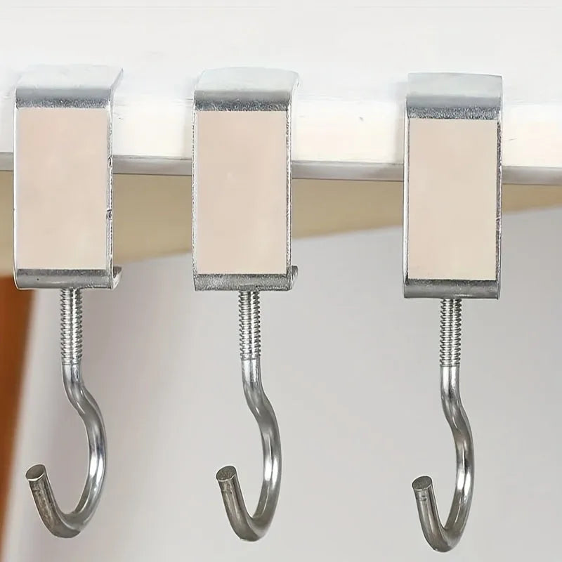 5/10pcs Desktop Hook, Universal Adjustable, No Need to Drill Holes Portable Table Edge Hook, Hanging Backpack, Headphones