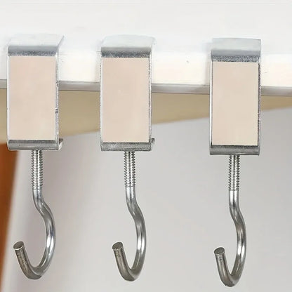 5/10pcs Desktop Hook, Universal Adjustable, No Need to Drill Holes Portable Table Edge Hook, Hanging Backpack, Headphones