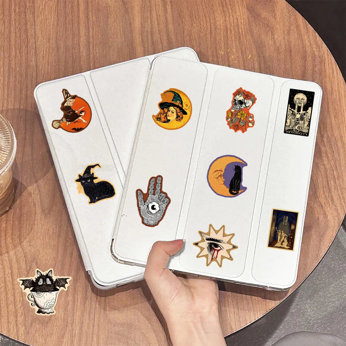 50-Pack Vintage Gothic Aesthetic Graffiti Stickers for Tablet Guitar Notebook Luggage Student Stationery DIY Waterproof Decal