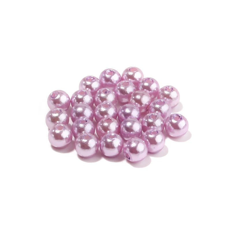 50-1000pcs/Lot Round ABS Imitation Pearl Beads Loose Beads Plastic Acrylic Spacer Bead For Jewelry Making Diy Bracelet Neckla