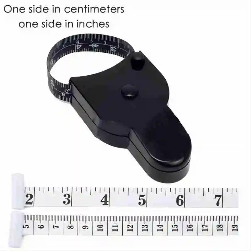 Portable Fitness Telescopic Health Tape Measure With Handle Torch Y-shaped Tape Measure Waist Circumference Tape Measure - Bl