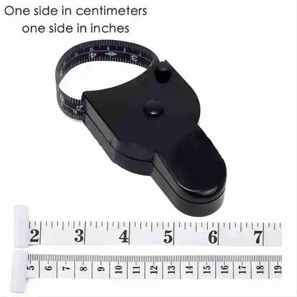 Portable Fitness Telescopic Health Tape Measure With Handle Torch Y-shaped Tape Measure Waist Circumference Tape Measure - Bl