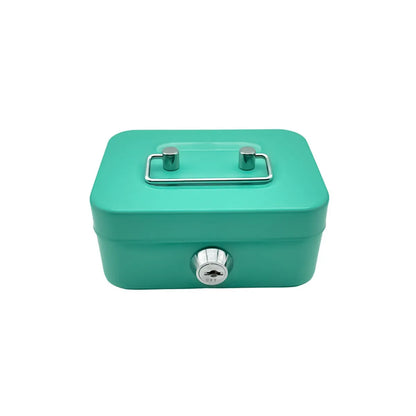 New creative portable piggy bank storage box small size with key storage box coin box with lock piggy bank