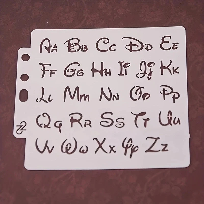 DIY Craft Alphabet Letter Stencils Template Painting Scrapbooking Embossing Stamping Album Card Decorative Embossing Paper Ca