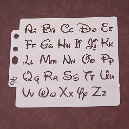 DIY Craft Alphabet Letter Stencils Template Painting Scrapbooking Embossing Stamping Album Card Decorative Embossing Paper Ca
