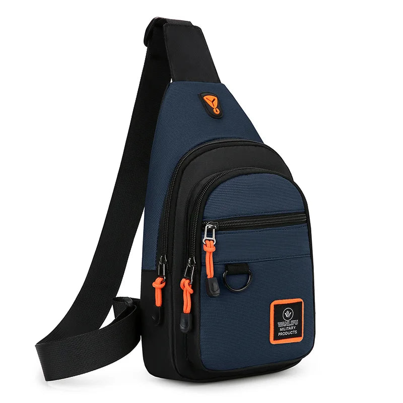 Men's Leisure Outdoor Hiking Bike Shoulder Bag, Waterproof Sports Crossbody Bag, Travel Backpack, Men's Chest Bag, Shoulder B