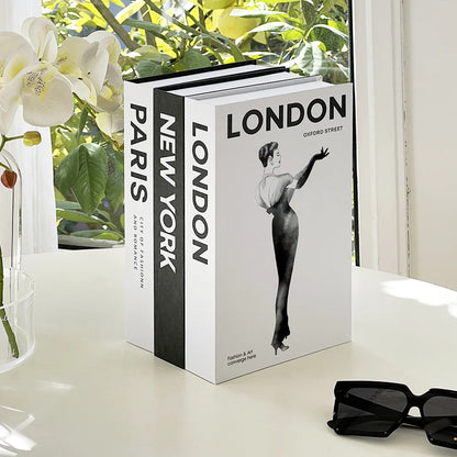 Modern Simulation Books Decorations for Home Luxury Coffee Table Ornaments Living Room Study Soft Fake Book Decorations Gifts