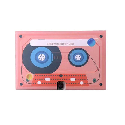 Voice Recordable Greeting Card 60 Seconds Recording Time Message Recorder Cassette Recording Voice Tape Greeting Card - E