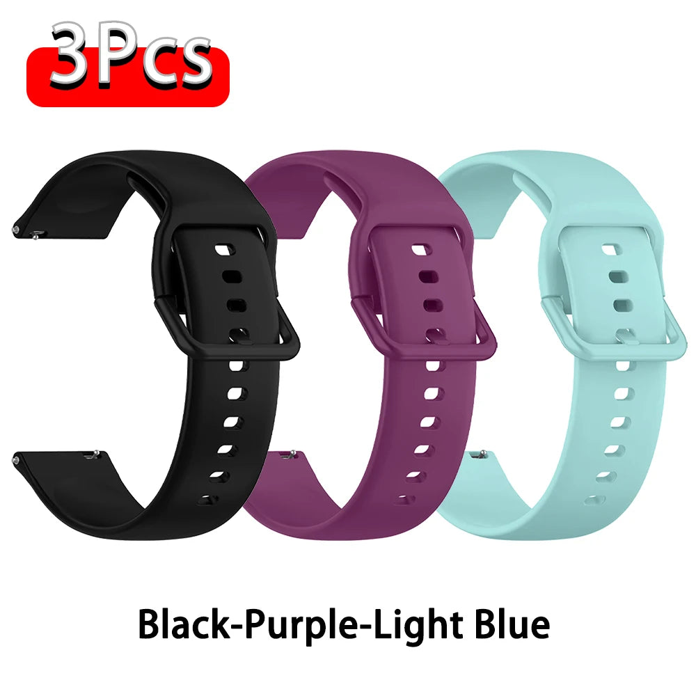 Strap For Amazfit GTS 2/4/3/GTS 2/4 Mini/GTR 4/2/2e 20mm/22mm Watch Silicone Sport Bracelet Amazfit bip 6 5 3/u pro Series ba