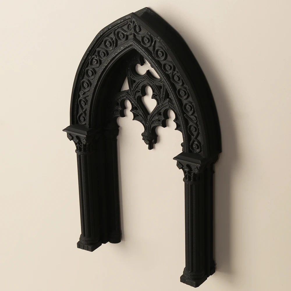 Cross-Border Gothic Style Double Column Arch Wall Decor Frame For Retro-Style Home Wall Art Decor Scenario