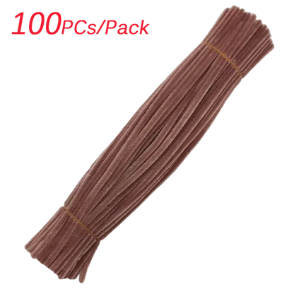 100~1000Pcs Colorful Chenille Rod Pipe Creative DIY Plush Wires Twist Stick Hair Strip Flower Handmade Crafts